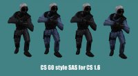 Модели CS GO STYLE SAS для cs 1.6