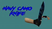 Модель ножа Navy/Blue Camo для кс 1.6